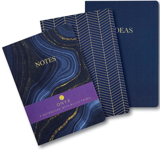 Picture of MARBLE BLUE A4 NOTEBOOK 3 PACK